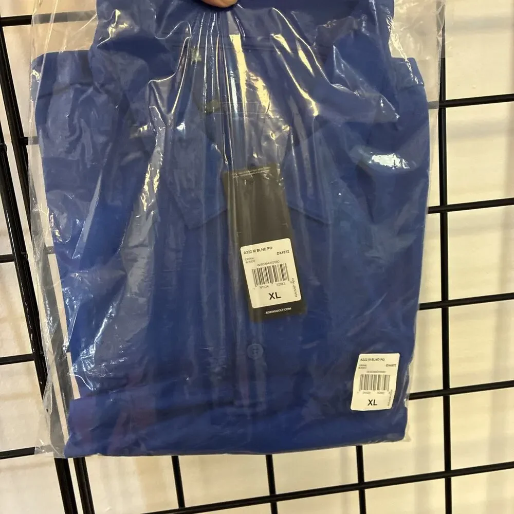 Adidas Men's XL Royal Blue Cotton Blend Polo A322